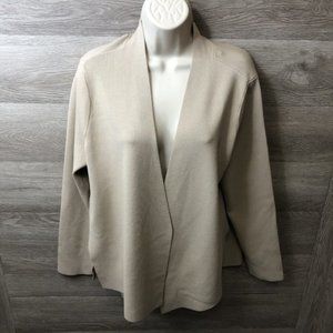 M.M Lafleur Sz +1 Long Sleeve Open Front Cardigan